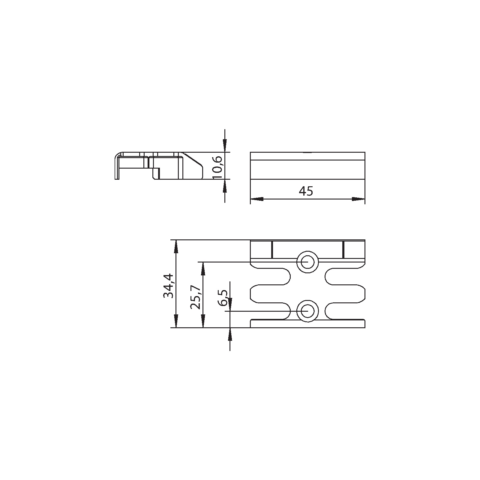 Winkhaus Schließblech GVM UK 502 SL