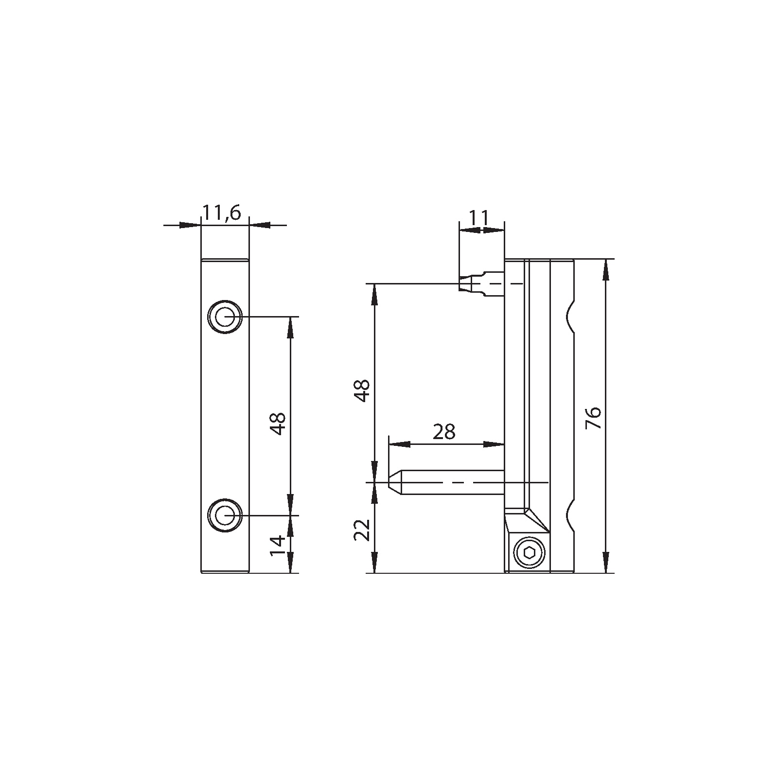 Winkhaus Flügellager FL.C-A.20-6-11/28