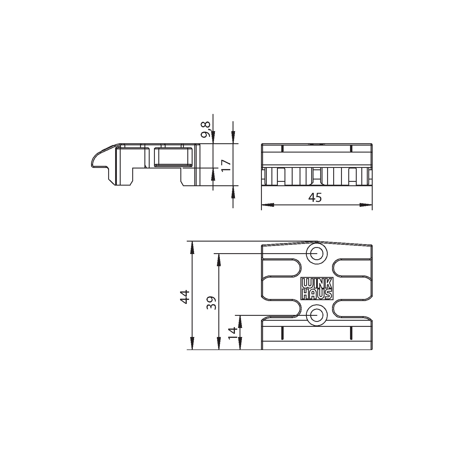 Winkhaus Schließblech GVM UK 75 SL