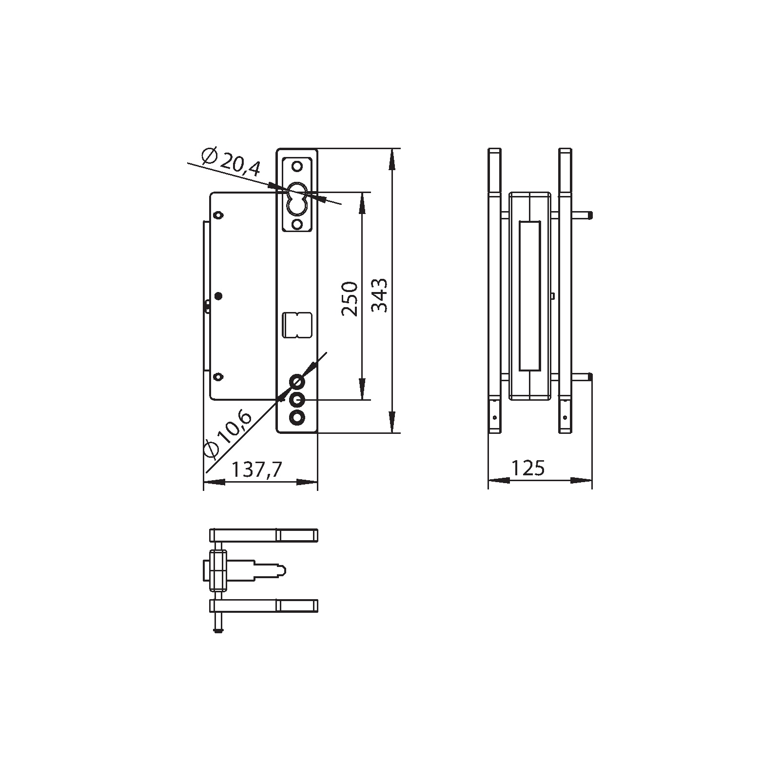 Winkhaus Lehre PROFILZYLINDER 250