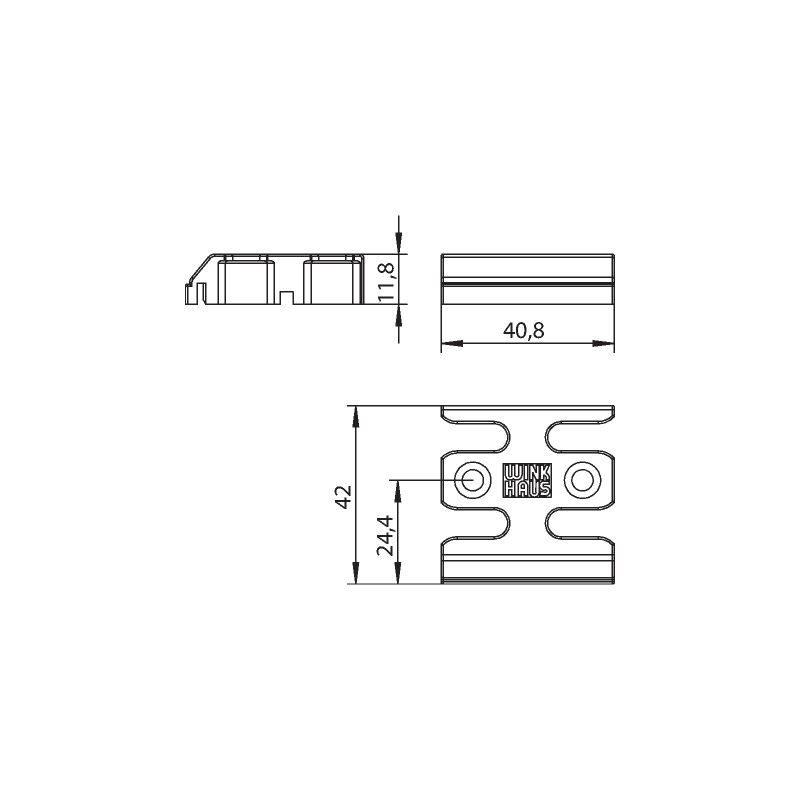 Winkhaus Schließblech GVM UK 508 SL