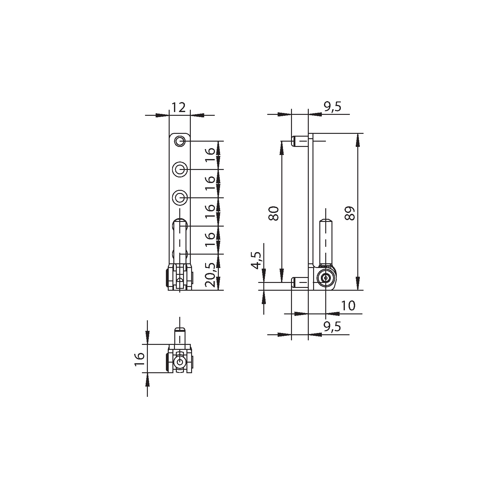 Winkhaus Ecklager ESV-6-10-10 SL/WS